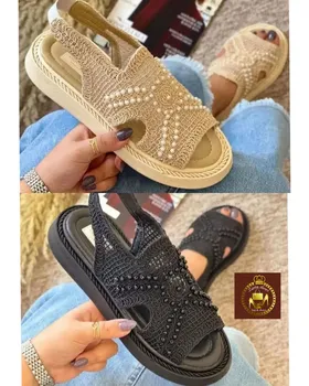 صندل مرواریدی گیپوری زنانه تابستانه F 100