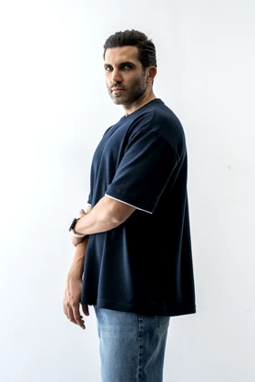 تیشرت آستین کوتاه ژاکارد جودونی مردانه