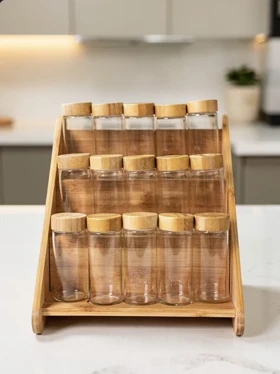 استند ادویه بامبو 15 عددی