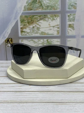 عینک آفتابی پرسول P6808 فریم کائوچو قهوه‌ای و عدسی پلی‌کربنات UV400 پلاریزه