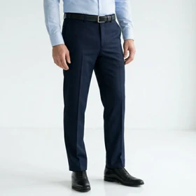 شلوار پارچه ایی سرمه ایی مردانه - پارچه وارداتی جکوار کشی