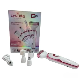ست اصلاح موی صورت و بدن بانوان 4کاره شارژی و قابل شستشو دالینگ مدل DL‑6043