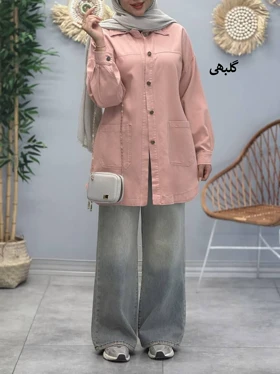 3379-مانتو کتان مرداس