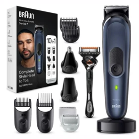 ست اصلاح 10 کاره براون مدل MGK7421 سری 7 با شارژدهی 100 دقیقه ای