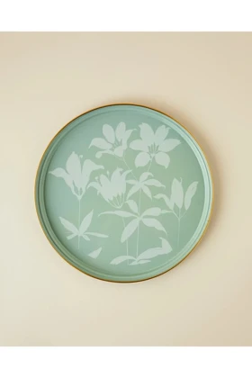 سینی لعابی English Home مدل Petal Poetry - سبز