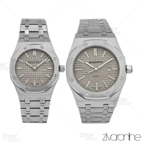 ست ساعت اودمار پیگه (AP) سیلور صفحه طوسی 106680