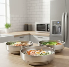 کاسه دوجداره استیل سیلور یونیک پلاس / Unique plus