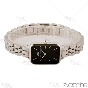 ساعت دنیل ولینگتون کوادرو زنانه سیلور صفحه مشکی 104144