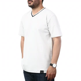 تیشرت آستین کوتاه یقه هفت مردانه کاکتوس مدل 2612542