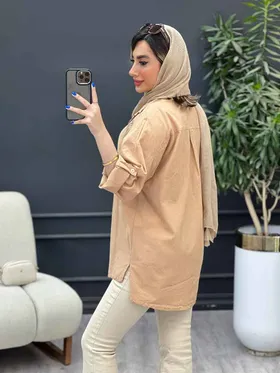 مانتو لینن گلدوزی ستاره