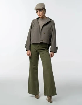 کوتاه کلاهدار کیمونو (سبز فرمی)