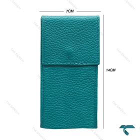 کیف ساعت مچی مسافرتی چرم سبزآبی TWB-SkyBlue-7361-U