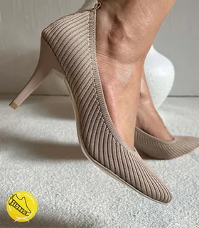 کفش پاشنه‌دار بافتی ترک