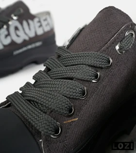 کفش کتانی نیم ساق طوسی Alexander McQueen