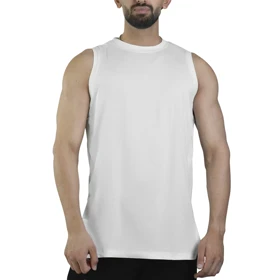 رکابی ورزشی مردانه مدل 1379 سفید