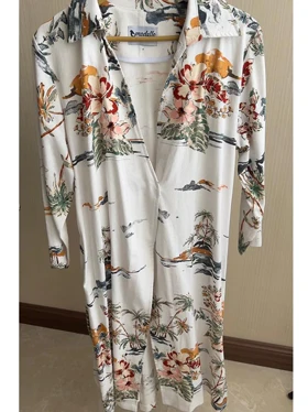 پیراهن لینن هاوایی