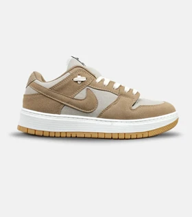 کفش کتانی مردانه قهوه ای کرم نایک NIKE SB