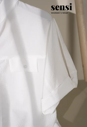 شومیز پفکی جاذبه پلیسی جیب نما کد1001719