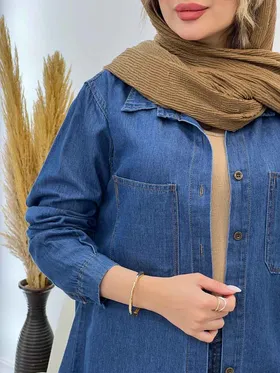 مانتو جین کاغذی پایین هلال نادیا