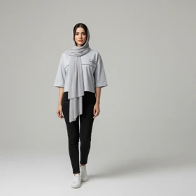 کراپ تیشرت آستین کوتاه زنانه مدل آماندیس AM260