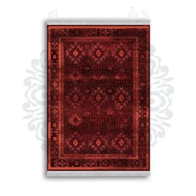 *جدید* فرشینه از جنس پارچه شانل مخمل ترک طرح فانتزی برند دفه کد 1059