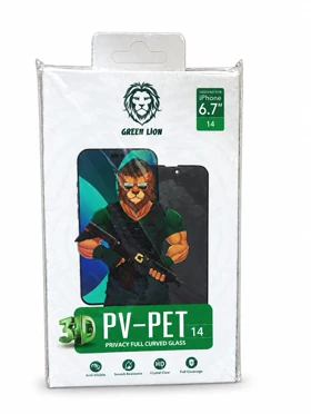 گلس iphone14 گرین لاین مدل Pv-Pet