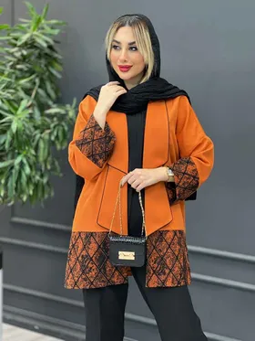 مانتو مازراتی آستین طرح دار
