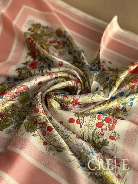 مینی اسکارف طرح گل