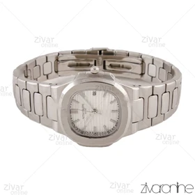 ساعت پتک فیلیپ ناتیلوس زنانه نقره ای صفحه سفید 105765