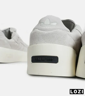 کفش کتانی مردانه طوسی کرم ADIDAS X Fear of God Athletics ’86 Lo Clay