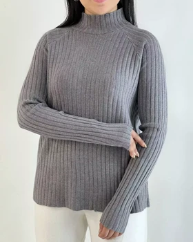 پلیور بافت یقه ایستاده کد 5339