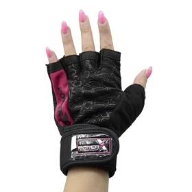 دستکش بدنسازی پاورایکس مدل 404K1376 صورتی