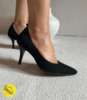 کفش پاشنه‌دار بافتی ترک