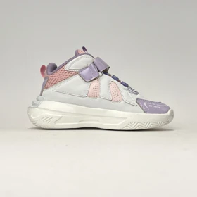 کفش بچگانه نیم ساق یلی سفید صورتی کد M27