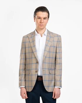 کت تک مردانه چهارخانه کد 400/83