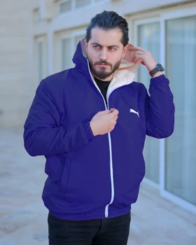 کاپشن مردانه مدل yuhan (سرمه ای)