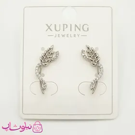 گوشواره میخی ژوپینگ دخترانه طرح شاخه برگ