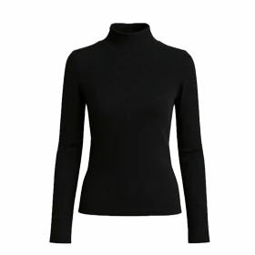 بلوز آستین بلند زنانه پپا مدل Turtleneck رنگ مشکی