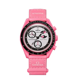 ساعت امگا سواچ ماموریت به ماه صورتی جدید u-9497