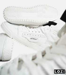 کفش کتانی ساق‌دار سفید OFF WHITE