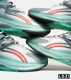 کفش کتانی مردانه و زنانه سفید آبی سبز NEW BALANCE More Trail v3