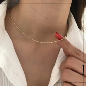 گردنبند آینه‌ای تراش‌دار