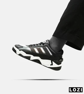 کفش کتانی مردانه مشکی سفید ADIDAS niteball 2.0