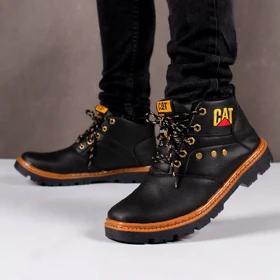 نیم بوت مردانه Cat مدل SAFETY (مشکی)