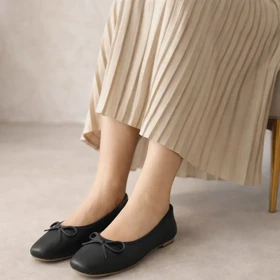 کفش ونس کالج پاپیونی زنانه مشکی