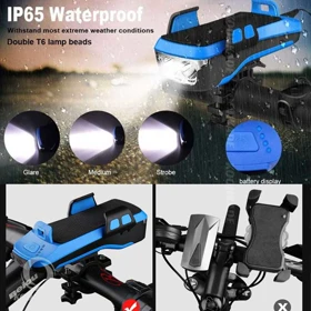 چراغ دوچرخه و جا موبایلی 4 کاره CK2020