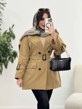 بارانی سرجیب دوبل آستین پاگن