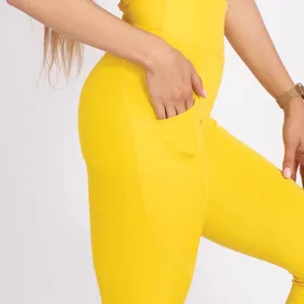 لگ اسلیم افکت جیب‌دار زرد قد 75