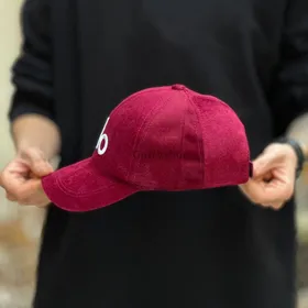 کلاه بیسبالی alo زرشکی مخمل