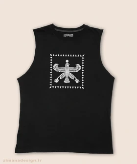 تاپ مردانه و زنانه اصیل ایرانی طرح درفش شهباز هخامنشیان